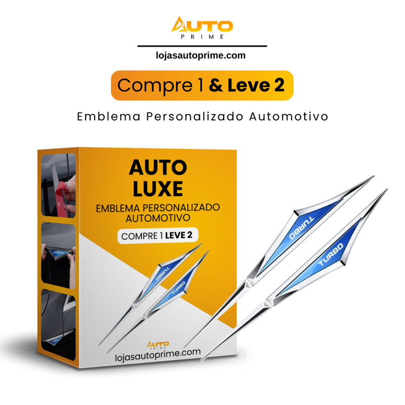 AutoLuxe® - Emblema Personalizado Autmotivo (Compre 1 e Leve 2)