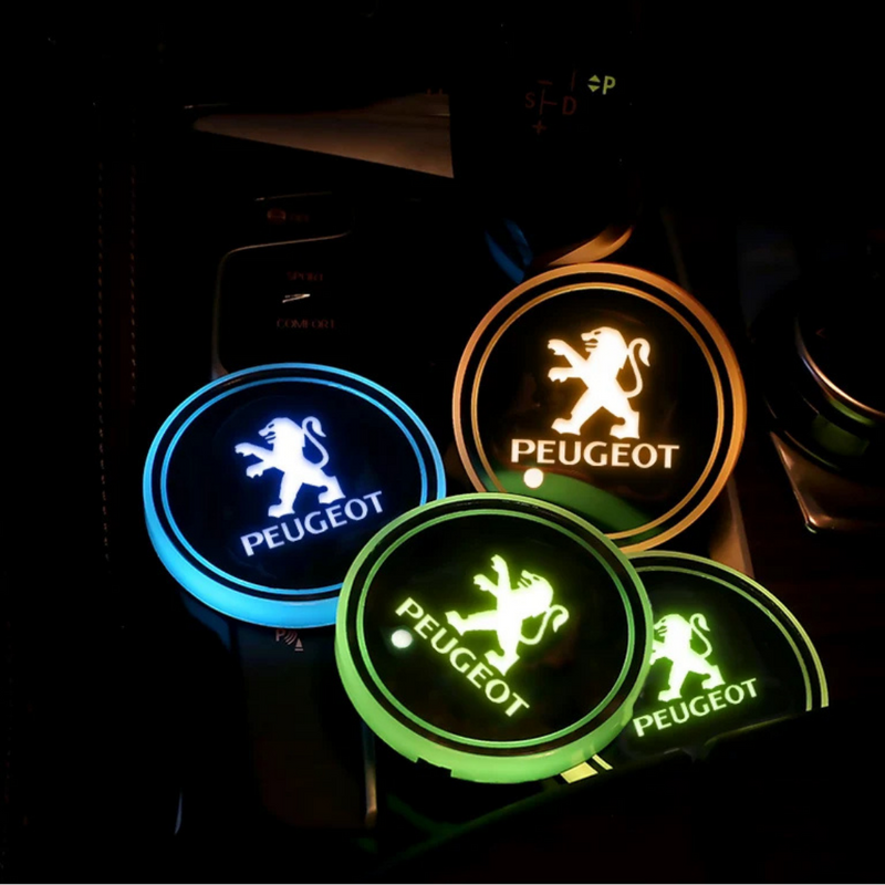 AutoGlass - Porta Copos Personalizado em Led Para Carros (Compre 1 e Leve 2)