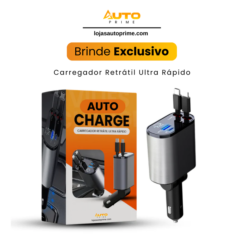 AutoCharges® - Carregador Retrátil Ultra Rápido - (Restam últimas unidades)