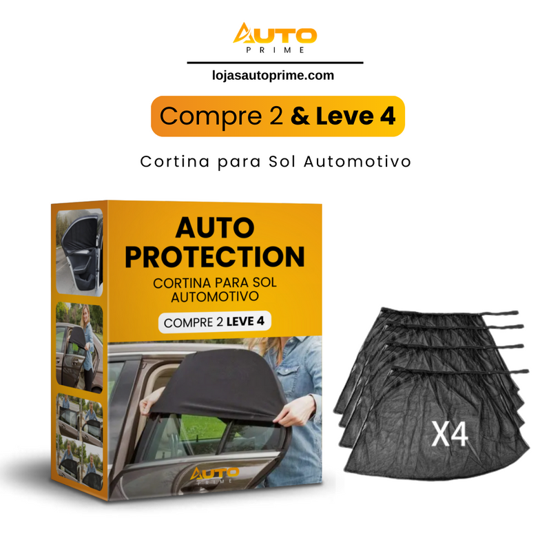 AutoProtection® - Cortina Para Sol Automotivo (Compre 2 e Leve 4)