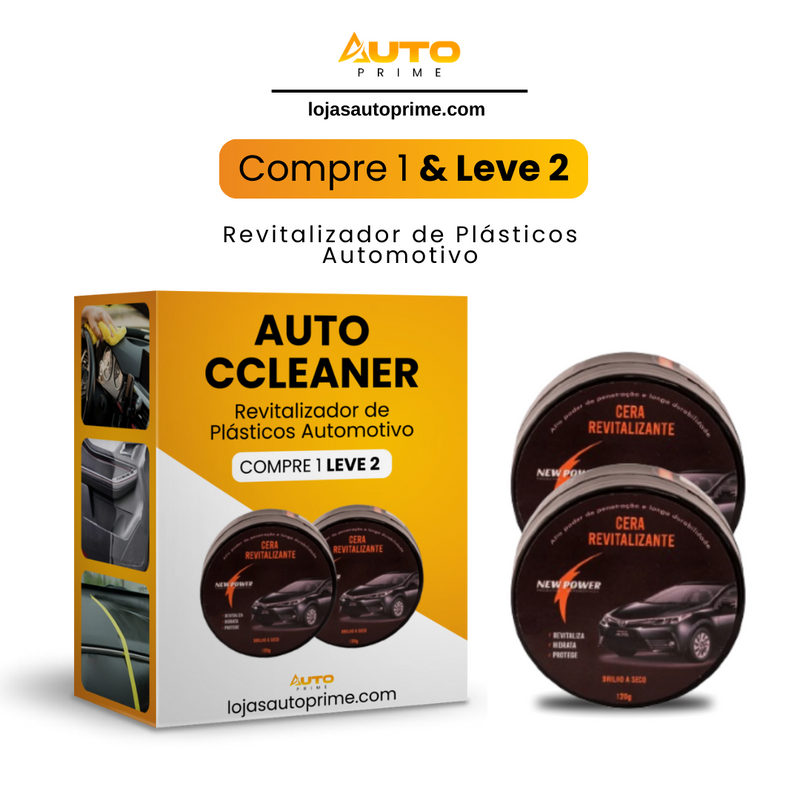 AutoCCleaner® - Revitalizador de Plásticos Automotivo (Compre 1 e Leve 2)