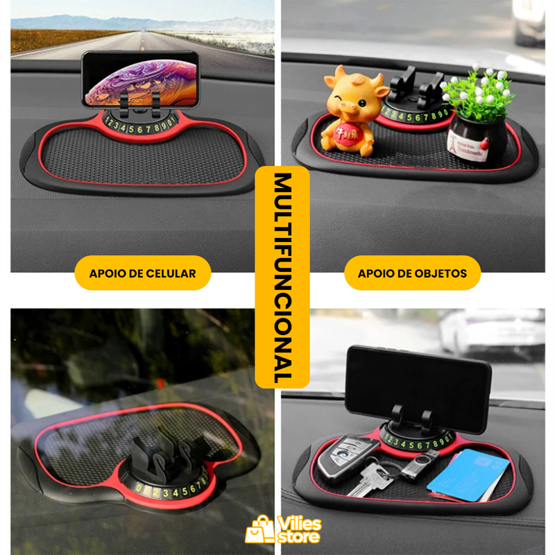 AutoTap® - Tapete Antiderrapante Para Painel 2 em 1 Automotivo