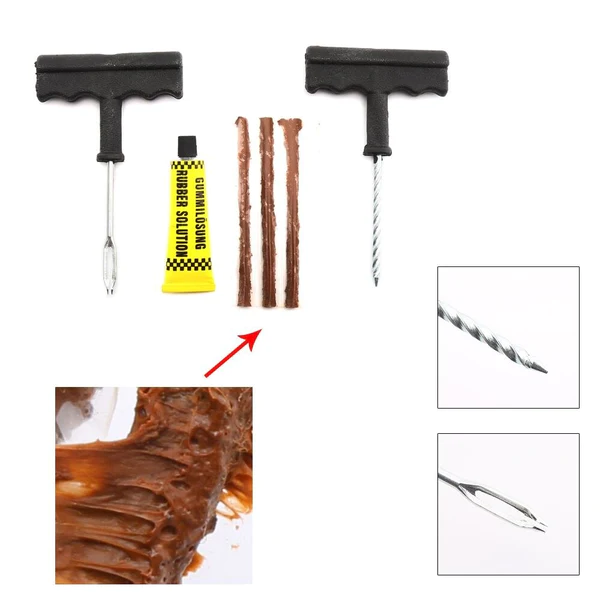 Kit Reparo de Pneu Sem Câmara de Ar Para Carros e Motos - ReparoFlex